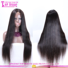 Human hair silk top full lace wig imported wigs